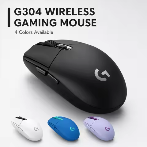 Logitech G304 Ultra-Light 99g Wireless Gaming Mouse 12000 DPI LIGHTSPEED Hero Sensor 250H Battery PC