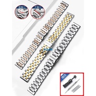 Solid Stainless Steel Watch Strap Suitable For Langqin Tissot Casio West Iron City Omega Men Women Bracelet 0628