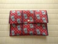 榻榻米邊緣小物包 招財小物【招財貓】紅包袋 紅包夾 紅包收納 存摺收納 禦朱印帳收納 日本製 手作