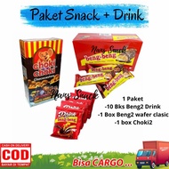 Paket 2 Snack 1 Beng Beng Drink - Paket Camilan - Jajan Rentengan