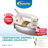 PowerPac Iron 1.5KG Heavy Dry with Temperature control (PPIN1127)