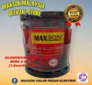 Crilight WAYAR ALOI ALUMINIUM MAXSON 1.6MM X 500M #MA16 UNTUK TALI PAGAR ELEKTRIK (Pagar Elektrik un