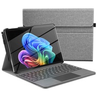 เคสสำหรับ Microsoft Surface Pro 12 นิ้ว 2025 น้ำหนักเบา ป้องกัน สำหรับธุรกิจ พร้อมขาตั้งปรับได้หลายม