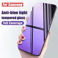 Anti Blue Ray Purple Light Tempered Glass for Samsung Galaxy A55 A35 A25 A15 A05 05s A54 A34 A24 A14 5G A04s A04e A04 A03 A13 A23 A53 A73 A32 A12 A22 A52 A52s A11 A31 A51 A71 A20 A30 A30s A50 A50s A70 A70s Eyes Protection Screen Protector Film