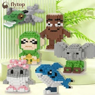 FLYTOP Tungtungsahur Anime Demon Slayer Figures Magic Building Blocks Kamado Tanjirou Nezuko Inosuke