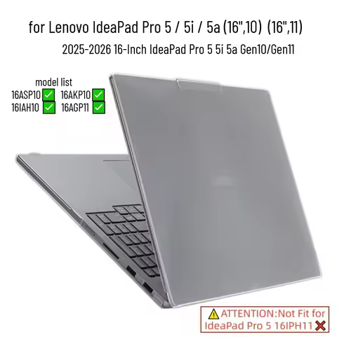 Frosted Hard Cover for 16" Lenovo IdeaPad Pro 5 5i 5a 16" Gen10 Gen11 Laptop Case Anti‑Scratch Shock