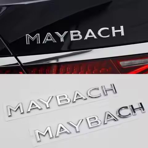 Suitable for Maybach MAYBACH S-Class 18.5 * 2.1CM English label ABS logo original vehicle size