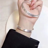 A Pair Retro Sterling Silver Couple s999 Bracelet High-End Feeling Gift Sun Moon Hong Kong Meaningfu