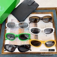 BOTTEGA VENETA New Future Technology Sunglasses Internet CelebrityINSFashion Female Oval Sun Glasses