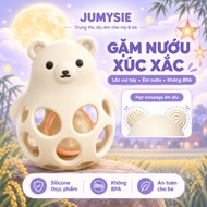 Jumysie Bear Dice Gum, BPA Free Platinum Silicone, With Sound, 3M+ Baby