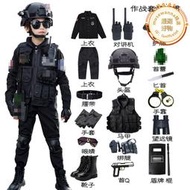兒童警服裝備警裝警察服特種兵套裝小軍人男童服裝軍裝小特警衣服