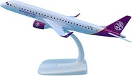 1:300 Scale E190 Model Mongolia HUNNU Air Airline Airways With Base Alloy Aircraft Plane