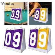 [Vsenkes] Multi-Sport Scoreboard, 2-Digit Scoreboard, Flip-Up Scoreboard for Badminton,