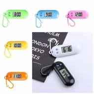 YUONG Key Display Digital Electronic Clock Keychain Table Time Display Oval Watch Mini LED Digital Clock Study Pocket Watch Small Electronic Watch Keyring Student