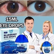 Blueberries 13g Eye Drops for Dry, Congestion, Blurry, Red Eyes; Cold Application, Eye Strain, Itchy