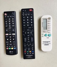 LG 電視遙控器 + ChungHop 萬能冷氣遙控器
