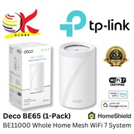 TP-LINK DECO BE65 (1 PACK) / (2 PACK) / (3 PACK) BE1100 TRI-BAND WI-FI 7 WHOLE HOME MESH SYSTEM WITH