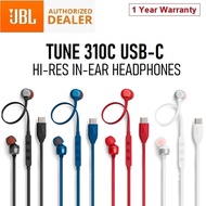 JBL Tune 310C USB-C Wired Hi-Res In-Ear Headphones Earpiece with Mic