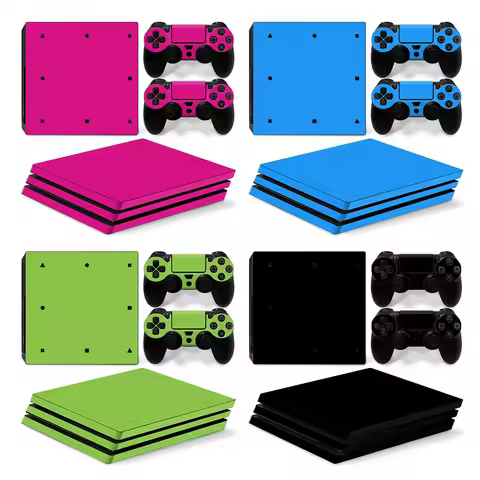 Sticker Cover for PS4 Pro Console Protective Cover Wrap for Pro Controller Full Skin Vinyl Decal for