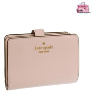 (CHAT BEFORE PURCHASE)NEW KATE SPADE MEDIUM WALLET MEDIUM COMPACT BIFOLD WALLET CONCH PINK KC580