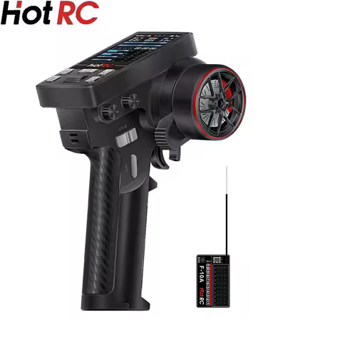 Hot RC CT-10B 10 Channel Color Screen Remote Control 2.4G 10CH Receiver Gyro For Climbing Drift Vehi