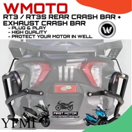 WMOTO RT3 RT 3 RT3S RT3 S HIGH QUALITY REAR CRASH BAR + EXHAUST CRASH BAR ACCESSORIES ACCESSORY MODI