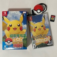 USED Nintendo Pokemon Let’s Go Pikachu with Pokeball Plus switch games game