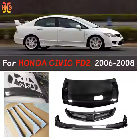 Suitable for Honda Civic Siming Civic Modified FD2 Small Surround Side Skirt Cover Front Lip Middle 