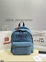 Coach 丹寧牛仔雙肩包