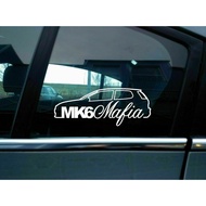 🔥Lowered Volkswagen Golf MK 6 Mafia Window Sticker 2pcs