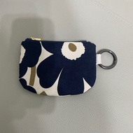 Marimekko 手作 半月形零錢包🩵