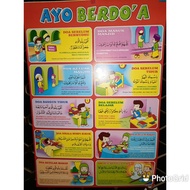 Poster Edukasi Anak Bergambar Ayo Berdoa Kumpulan Doa Aktifitas Sehari-hari