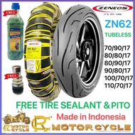 ZENEOS ZN62 MOTORCYCLE TIRE GULONG TUBELESS 70/90/17 80/80/17 80/90/17 90/80/17 100/70/17