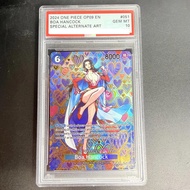 PSA 10 DIY ONE PIECE Rating Card 2024 ONE PIECE OP09 EN BOA HANCOCK OP07-051 Collection Card Copy 10