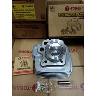 HONDA EX5 DREAM W100 KFM - CYLINDER RACING BLOCK FULL SET 53MM 56MM BLOCK RACING ORIGINAL - TOBAKI