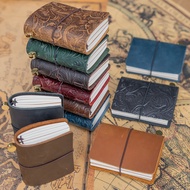 Vintage Leather Traveler's Notebook: 3 x 32 Page Refills, 100g Paper, Personalized leather journal, 