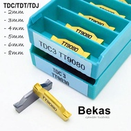 Insert TDC 3 Mata Bubut TDT 3mm Grooving Pisau Potong Parting 3 mm