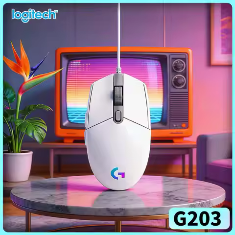 Logitech G203 Prodigy RGB Gaming Mouse Wired 8000 DPI 6 Buttons On-Board Memory 1000Hz Polling Windo