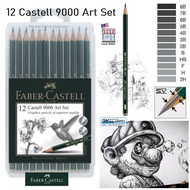 (Maxmara Art) Faber Castell 12 Castell 9000 Art SET 12 Degree Pencils Art SET