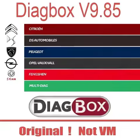 Cars diagnostic software Diagbox V9.85 work with PP2000 Le-xia3 For Peo-geot For Cit-roen Resets Ada