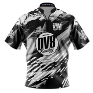DV8 DS Bowling Jersey - Design 2020-DV8 3D Zip Collar Bowling Shirt DIY Name