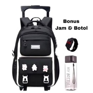 Trolley bag, elementary school girls' push bag, Korean style school bag