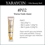 【Produk terlaris TK】 Liquid foundation krim bb krim make Over Ultra Cover bedak foundation 30g long