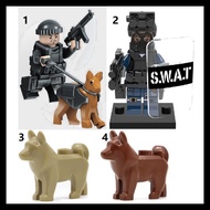 Swat Dog Police Shiba German Shepherd Herder Dog Minifigure Lego Kw - 1. Swat-Dog