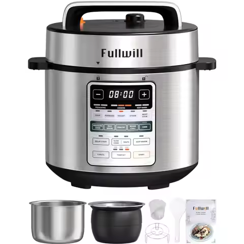 Dual-Pot Electric Pressure Cooker 6+5QT2025 Upgraded, 12-in-1 Multi-Cooker fo