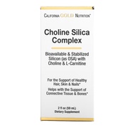 California Gold Nutrition Choline Silica Complex 2 fl oz (59 ml)