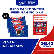 OREO BABYMONSTER Bánh Quy Sôcôla Kem Vị Vani 248.4g (Combo 3)
