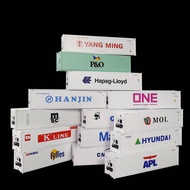 3pcs HO Scale 40ft 1:87 Hi-Cube Reefer 40' Refrigerator Container for Freight Car C8722 Railway Mode