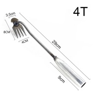 Garukan Tanah Buat Berkebun Garpu Tanaman Besi Alat Pencabut Rumput Liar Multifungsi Gagang Karet Be