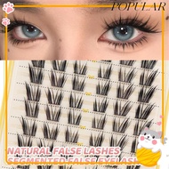 POPULAR Fairy Lash Clusters, Natural Invisible Lash Band Manga Eyelash Clusters, D Curl Wispy Wet-Lo